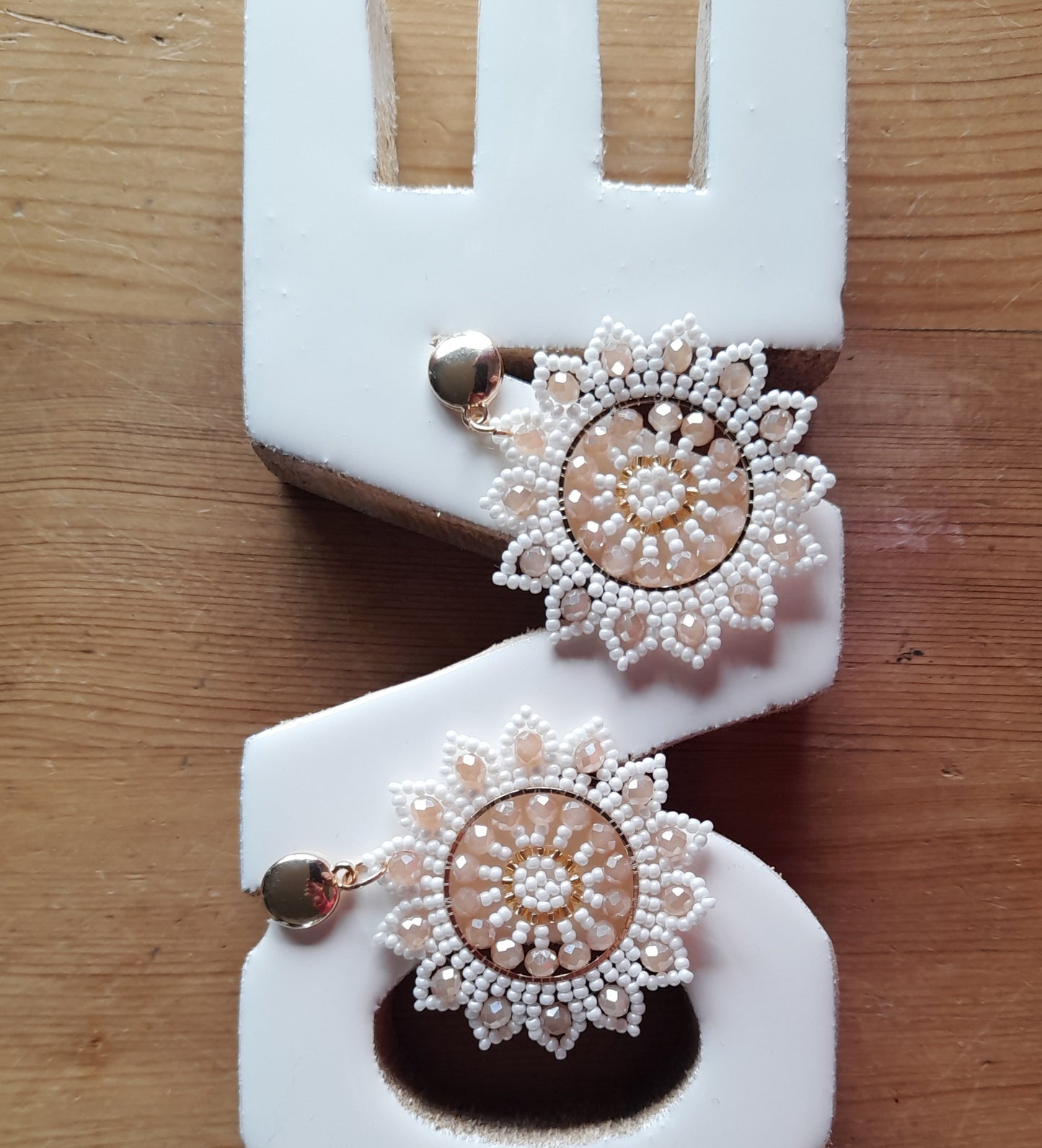 Boucle d’oreille tournesol