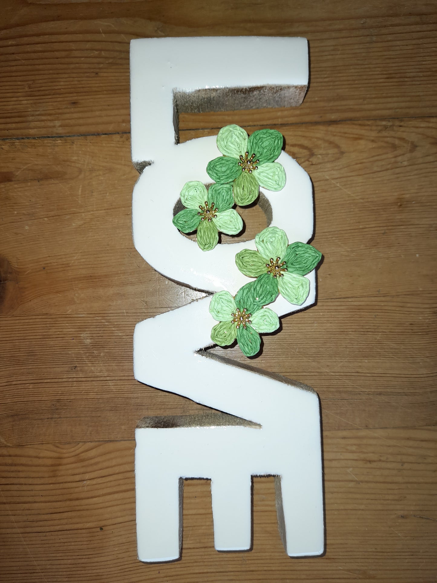 Boucle d’oreille fleurs