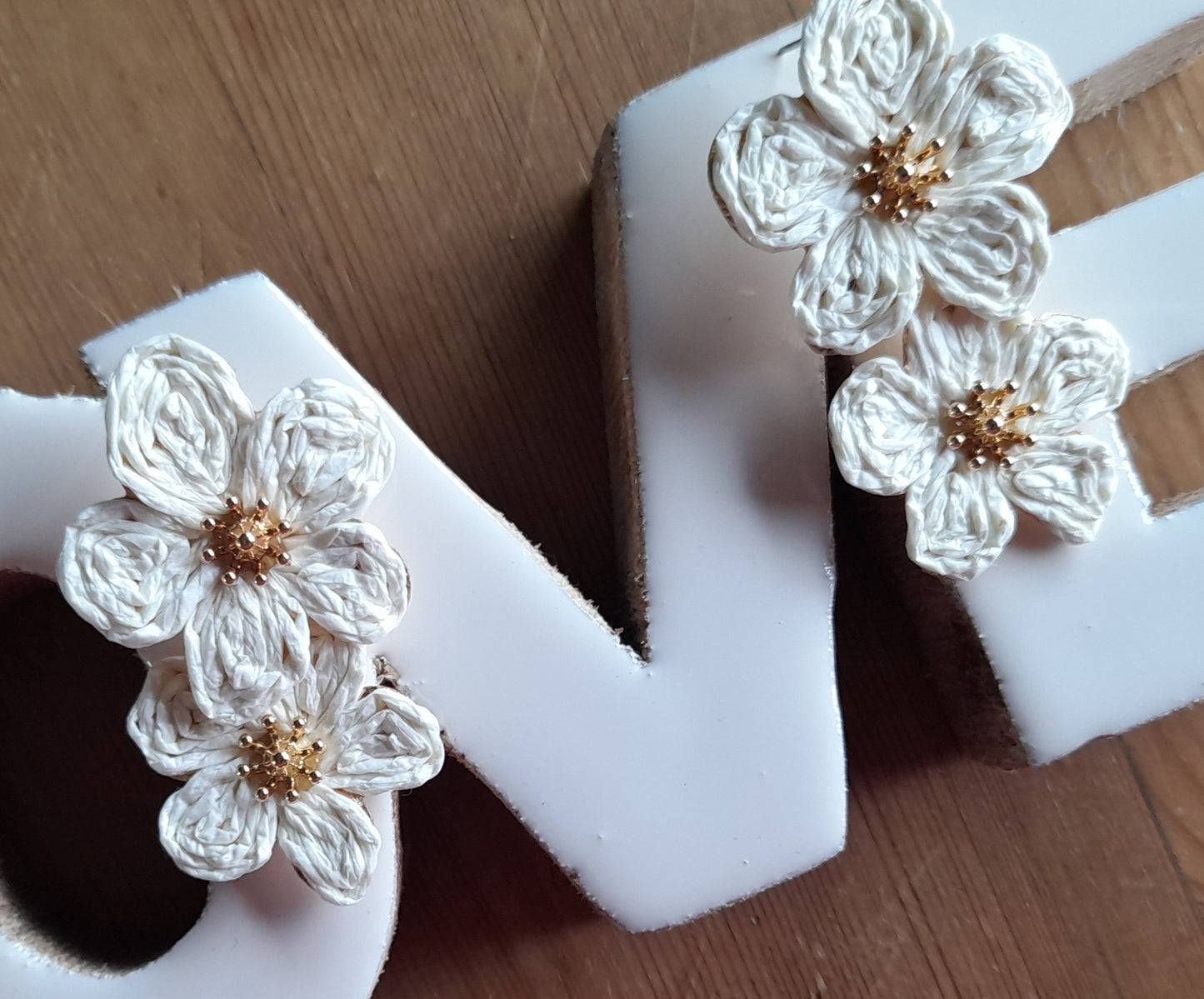 Boucle d’oreille fleurs