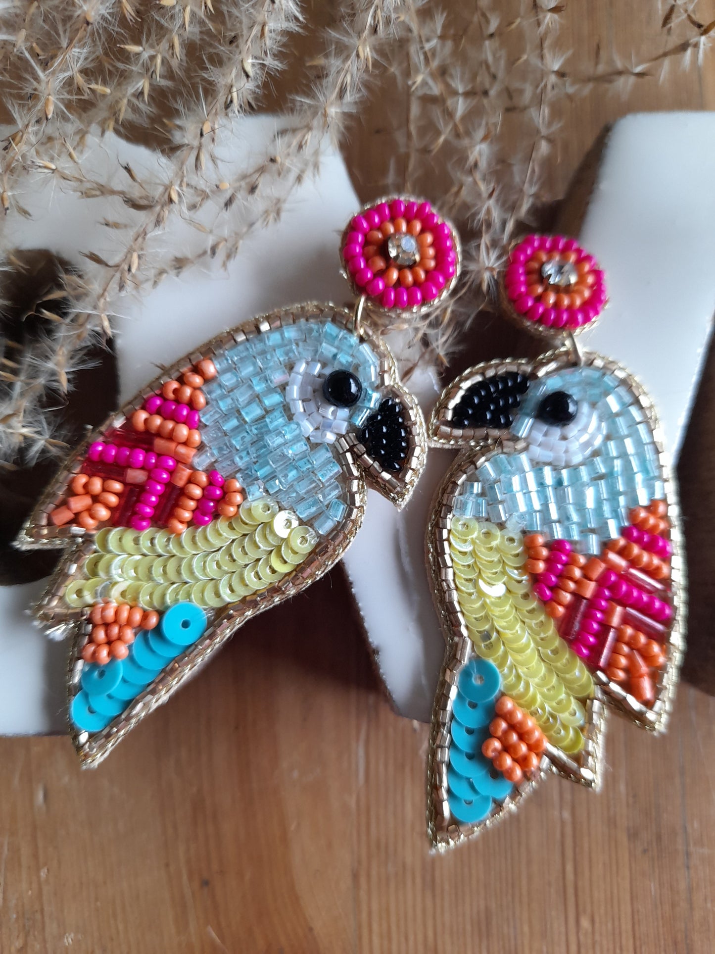 Boucle d’oreille oiseau