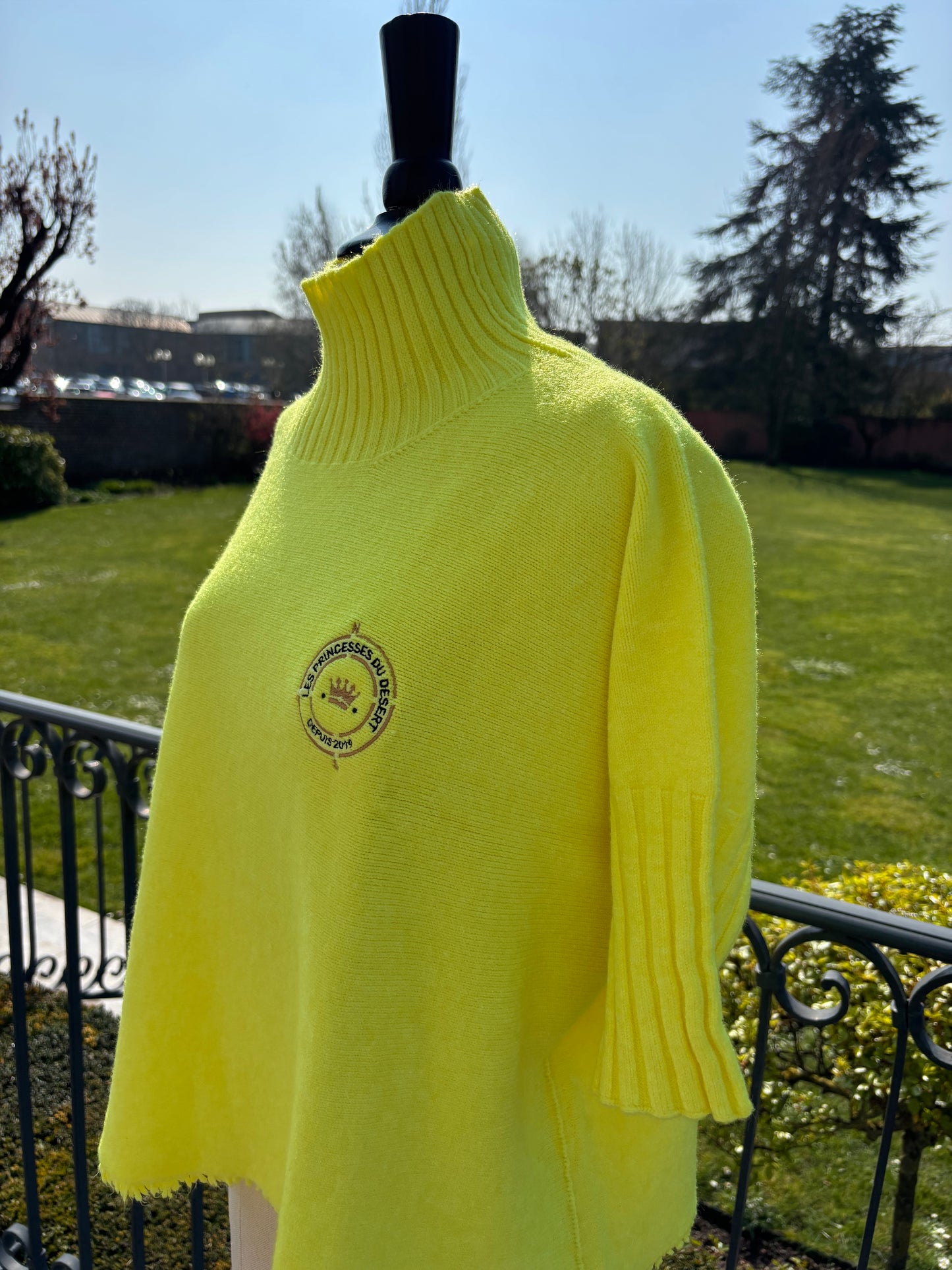 Pull col cheminé